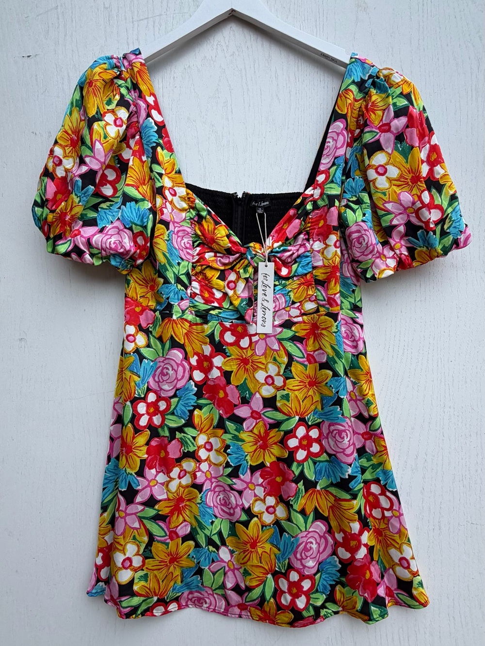 For Love And Lemons Floral Dress Size 1X  NWT